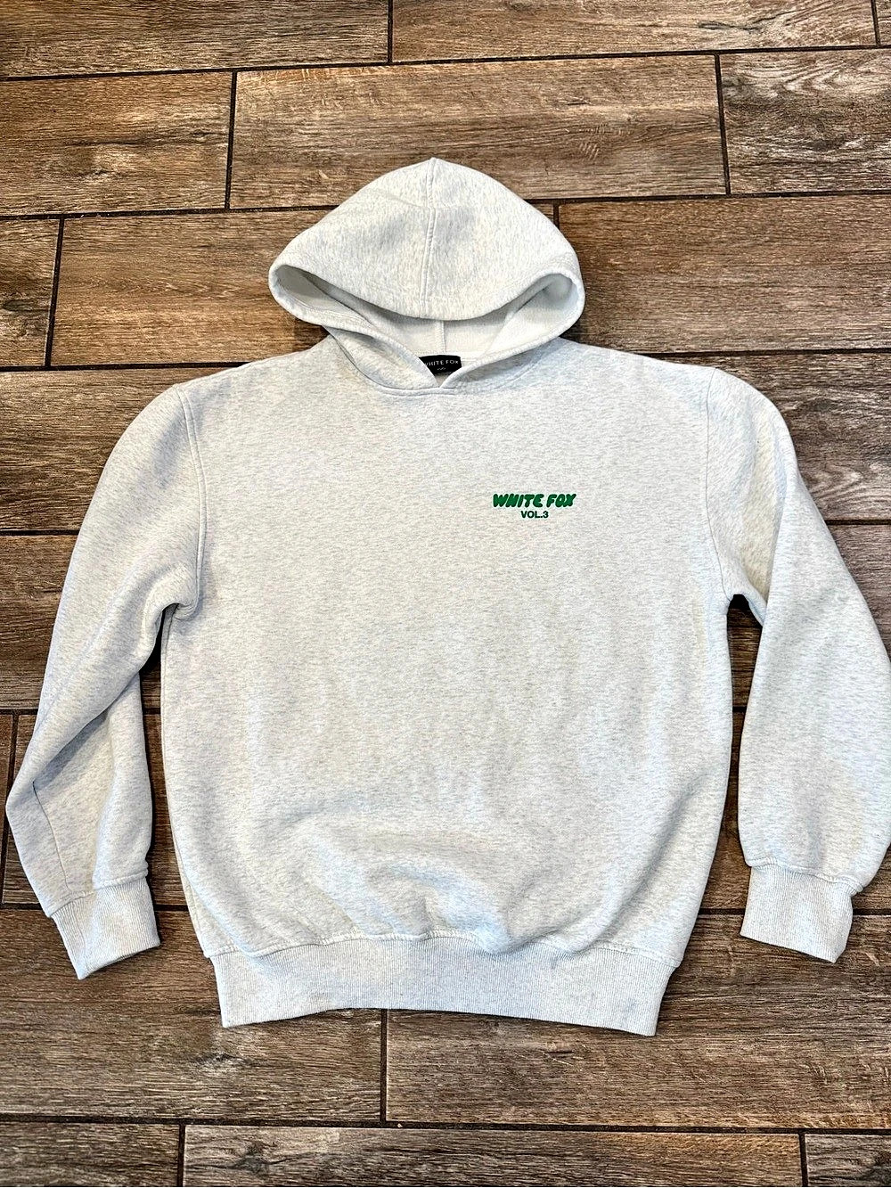 White Fox Vol. 3 Graphic Hoodie Gray Size Extra Small Like New